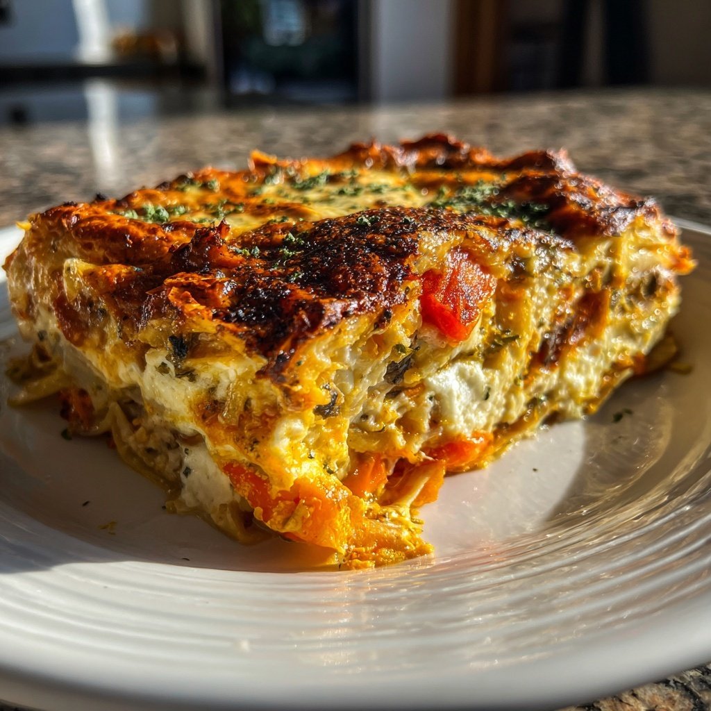 Vegetarische Lasagne mit Gemüse