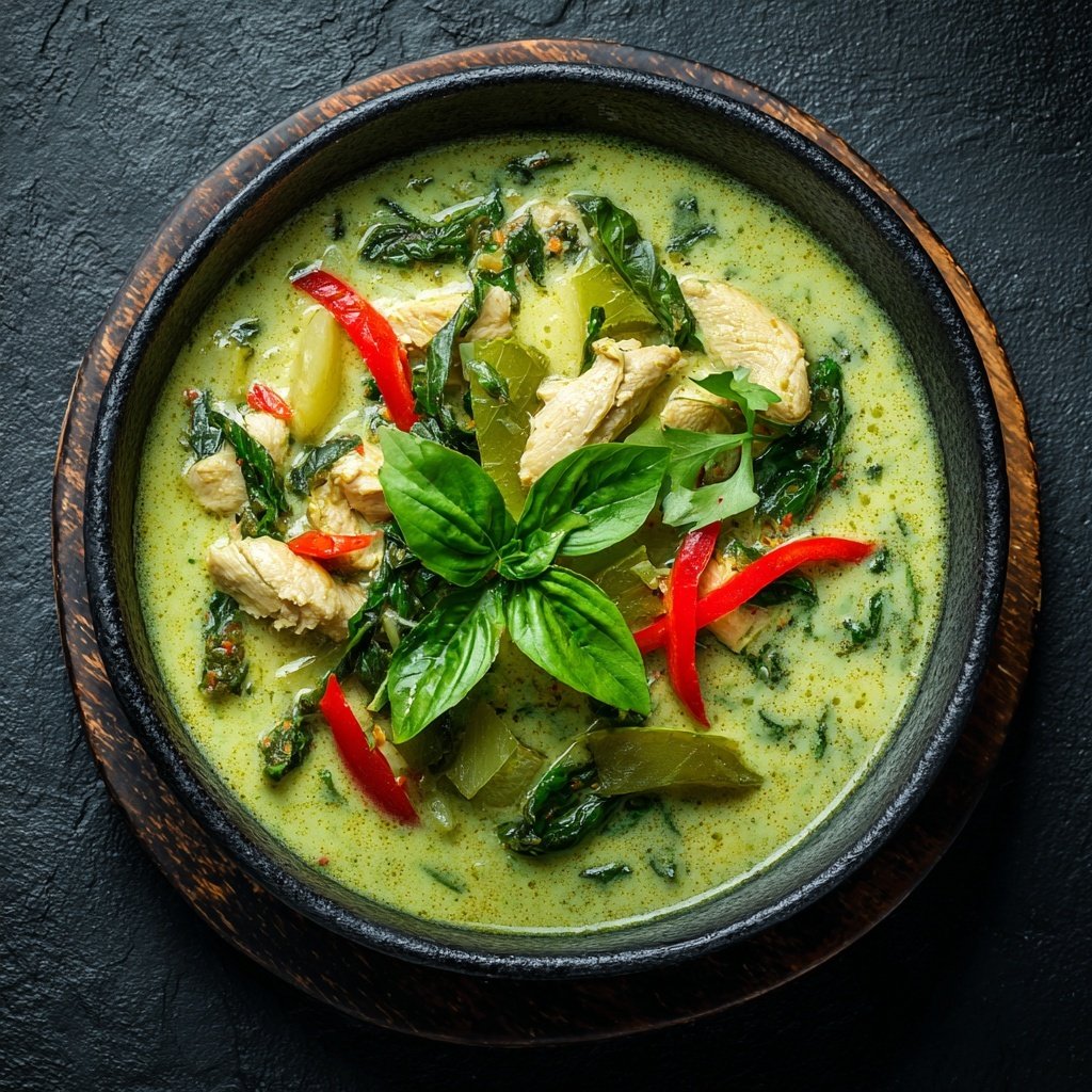 Thailändisches Grünes Curry mit Huhn