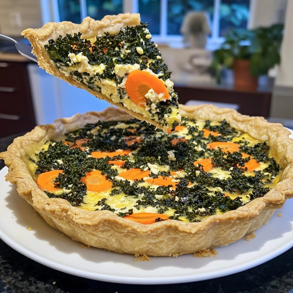 Quiche mit Grünkohl und Möhren