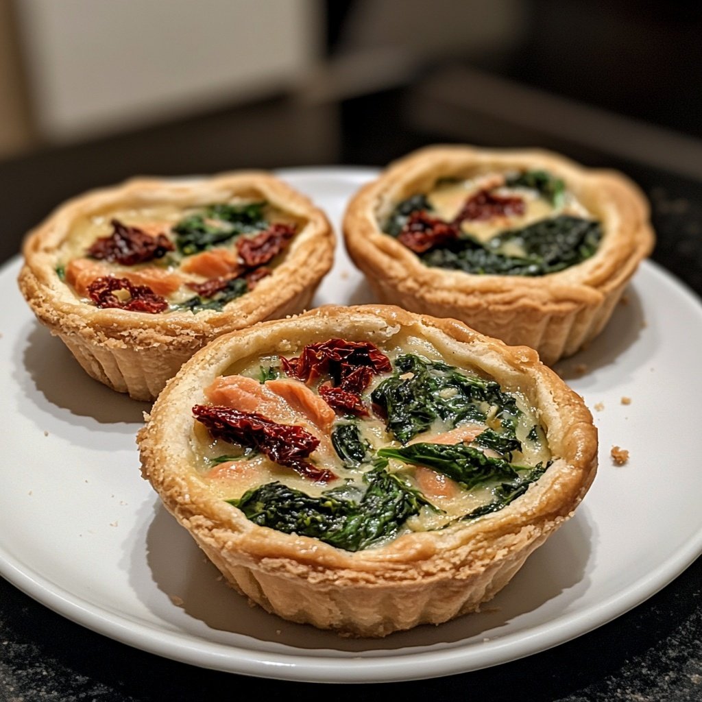 Mini-Quiche mit drei Füllungen