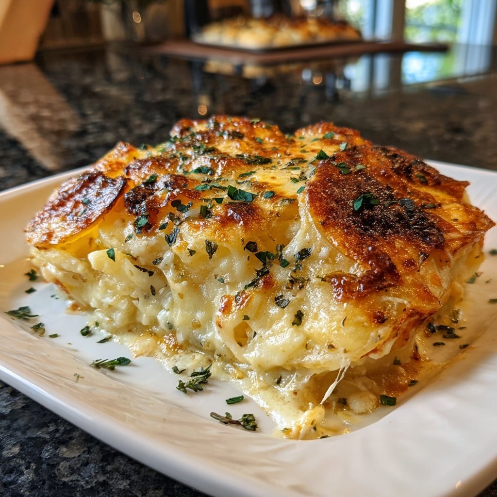 Kartoffelgratin mit Süßkartoffeln