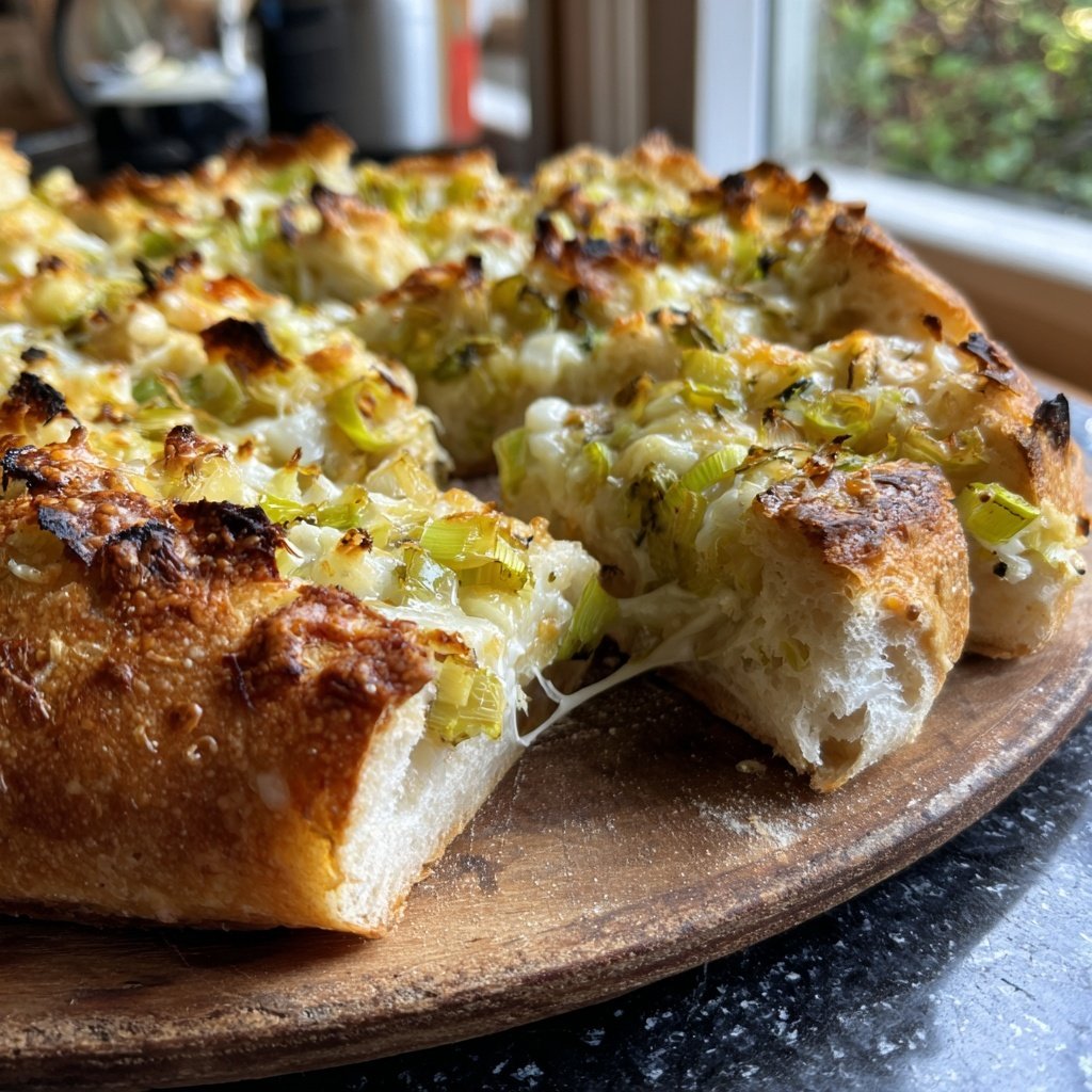 Zupfbrot Mit Lauch Und Käse
