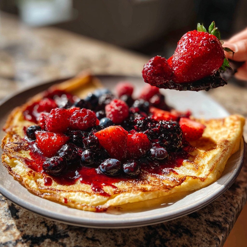 Pfannkuchen mit Beerenmix