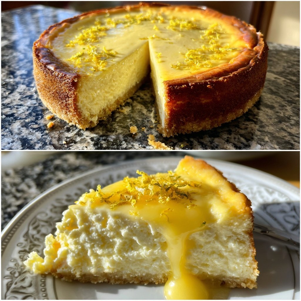 Käsekuchen mit Zitronencreme