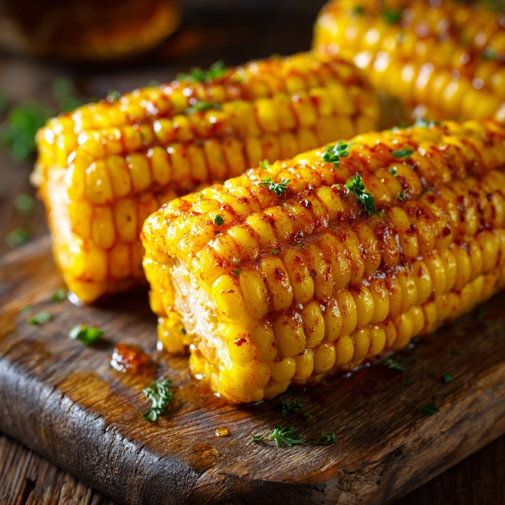 Ofen Mais Mit Paprika Butter