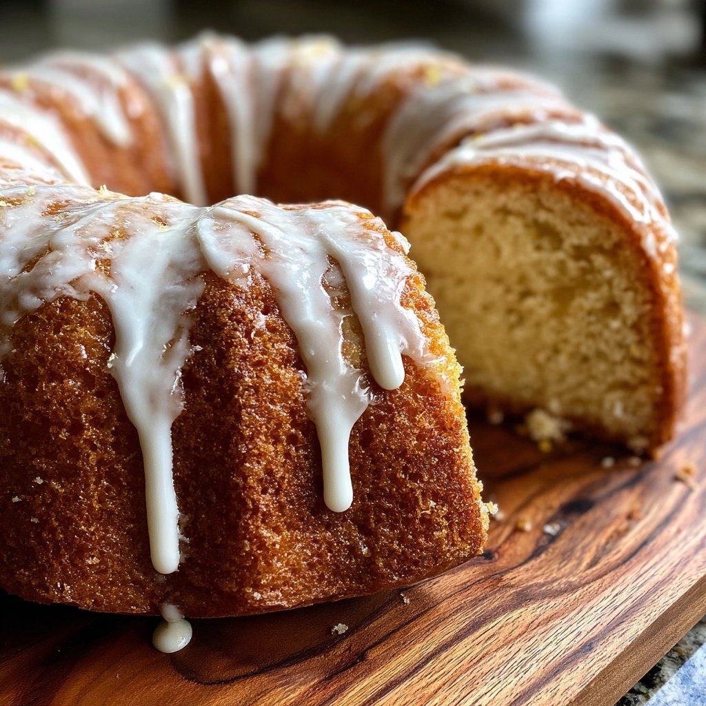 Zitronenkuchen mit Joghurt und Vanille